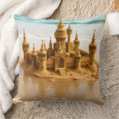 ファンタジーキュートサンドキャッスルビーチ クッション (ブランケット)
