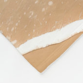 ファンタジーキュートサンドキャッスルビーチ フリースブランケット (角)