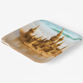 ファンタジーキュートサンドキャッスルビーチ ペーパープレート (傾斜あり)