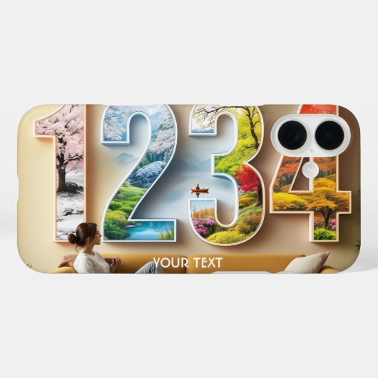 ファンタジーキュートシーズン4の数字 Case-Mate iPhoneケース (裏面 (横))