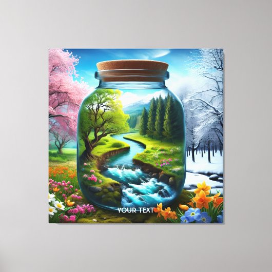 ファンタジーキュートジャールウィンター春 キャンバスプリント (正面)