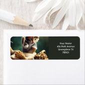 ファンタジーキュートタイガーベビー子天 ラベル (インサイチュ)