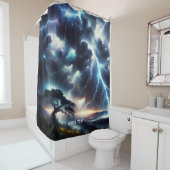 ファンタジーキュートツリーレイン照明 シャワーカーテン (インサイチュ)