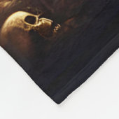 ファンタジーキュートデーモンエンジェル踊り フリースブランケット (角)