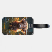 ファンタジーキュートハイランドベビー牛 ラゲッジタグ (裏面横)