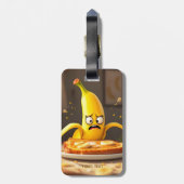 ファンタジーキュートバターバナナトースト ラゲッジタグ (裏面縦)