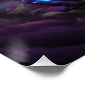 ファンタジーキュートパープルベビーパンダ ポスター (コーナー)