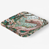 ファンタジーキュートピンクヘビ桜 ペーパープレート (傾斜あり)