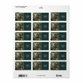 ファンタジーキュートフクロウツリーハウス ラベル (フルシート)