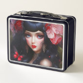 ファンタジーキュートフラワーフェアリープリンセス メタルランチボックス (裏面)