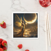 ファンタジーキュートムーン宇宙湖 スタンダードカクテルナプキン (インサイチュ)