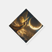 ファンタジーキュートムーン宇宙湖 スタンダードカクテルナプキン (角)