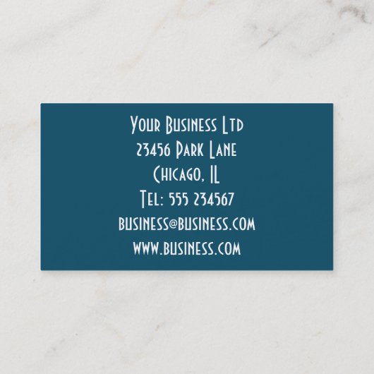 ファンタジーキュートメーンクーンキャット、ファンタジーヴィンテージ 名刺 (裏面)