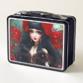 ファンタジーキュートレッドフェアリープリンセス メタルランチボックス (裏面)