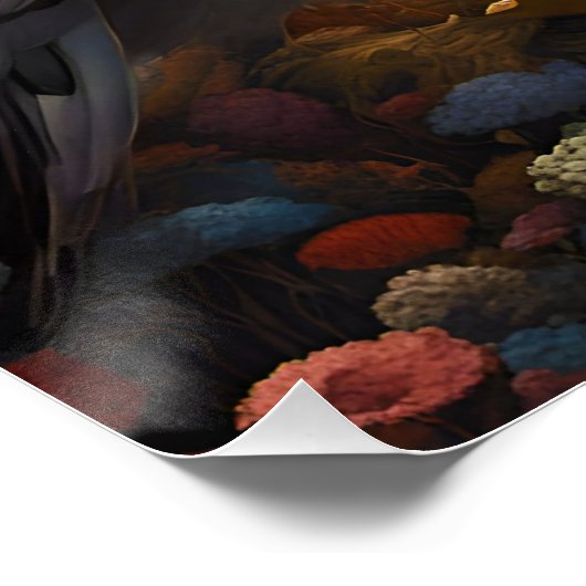 ファンタジーキュート威厳のあるヴィヴィヴィッド素晴らしアロス ポスター (コーナー)