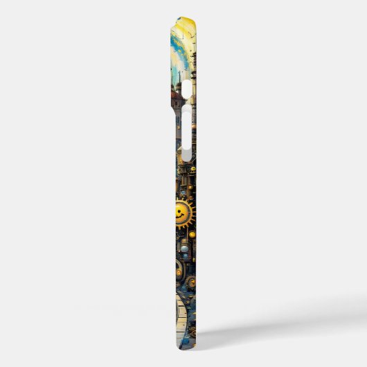 ファンタジーキュート抽象芸術スチームパンクシティ Case-Mate iPhoneケース (裏面 / 左)