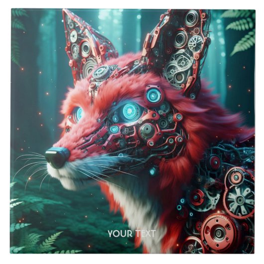 ファンタジーキュート整備士キツネサイボー タイル (正面)