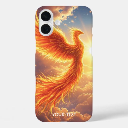 ファンタジーキュート燃えるフェニックスが登場 Case-Mate iPhoneケース (裏面)