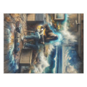 ファンタジーキュート音楽ギター海 テーブルクロス (正面(横))