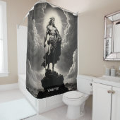 ファンタジーキュート鮮やかなギリシャの神の雲 シャワーカーテン (インサイチュ)
