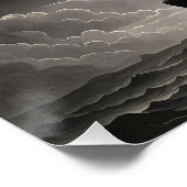 ファンタジーキュート鮮やかなギリシャの神の雲 ポスター (コーナー)