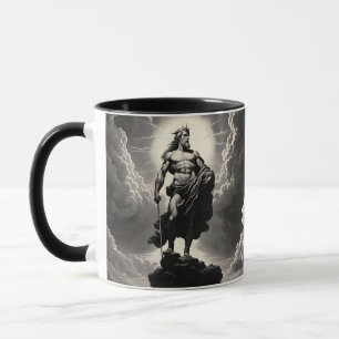 ファンタジーキュート鮮やかなギリシャの神の雲 マグカップ