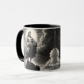 ファンタジーキュート鮮やかなギリシャの神の雲 マグカップ (正面左)