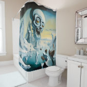 ファンタジーキュート鮮やかなシュールレアリスアイスシー シャワーカーテン (インサイチュ)