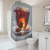 ファンタジーキュート鮮やかなスパイシーなティーレモン シャワーカーテン (インサイチュ)