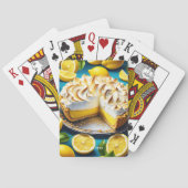 ファンタジーキュート鮮やかなレモンメレンゲパイ トランプ (裏面)