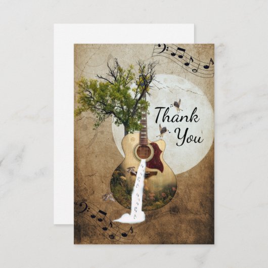 ファンタジーギターツリー サンキューカード (正面/裏面)