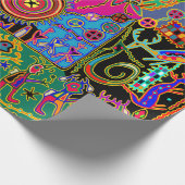 ファンタジークナインディアンモラトライバルギフトラップ ラッピングペーパー (角)