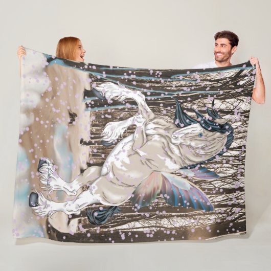 ファンタジークライデールホースフェアリー フリースブランケット (インサイチュ)