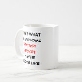 ファンタジークリケット選手素晴らし、 コーヒーマグカップ (正面左)