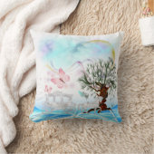 ファンタジークリスタルホースキャリッジアメリカンモジョピル クッション (ブランケット)