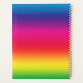 ファンタジークリスマス妖精の雪の木のホリデーライト プランナー手帳 (裏面)