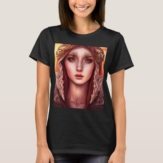 ファンタジークリーチャー良い魔女プリンセス Tシャツ (正面)