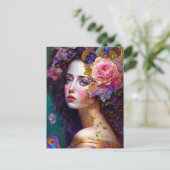 ファンタジーグラムウーマンポップ・アートのアートハガキ ポストカード (スタンド正面)