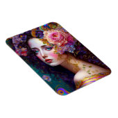 ファンタジーグラムウーマンポップ・アートのアートマグネット マグネット (右側)