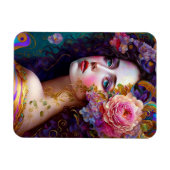 ファンタジーグラムウーマンポップ・アートのアートマグネット マグネット (横)