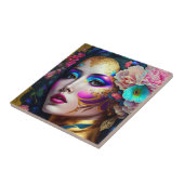 ファンタジーグラムウーマンポップ・アートのアート タイル (側面)