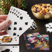 ファンタジーグラムウーマンポップ・アートのアート トランプ (インサイチュ)