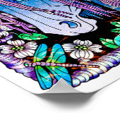 ファンタジーグランジの森の色のアート ポスター (角)