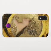 ファンタジーグリフィンと紫の宝石を持つアテナ Case-Mate iPhoneケース (裏面(横))