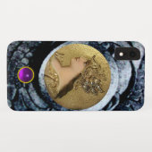 ファンタジーグリフィンと紫の宝石を持つアテナ Case-Mate iPhoneケース (裏面(横))