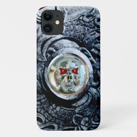 ファンタジーグリフィン付きクロムスカル Case-Mate iPhoneケース (裏面)