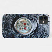ファンタジーグリフィン付きクロムスカル Case-Mate iPhoneケース (裏面(横))