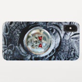 ファンタジーグリフィン付きクロムスカル Case-Mate iPhoneケース (裏面(横))