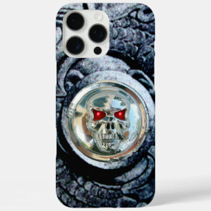 ファンタジーグリフィン付きクロムスカル iPhone 16 PRO MAXケース