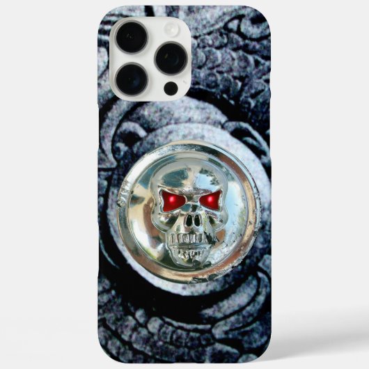 ファンタジーグリフィン付きクロムスカル Case-Mate iPhoneケース (裏面)